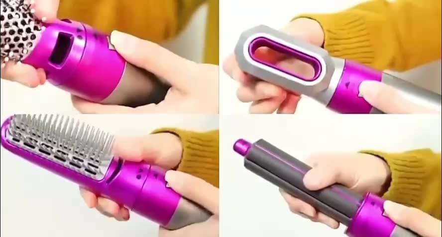 Airwrap Styler 5 em 1 secador de cabelo escova de ar quente modelador alisador de cabelo escova 110v ou 220v