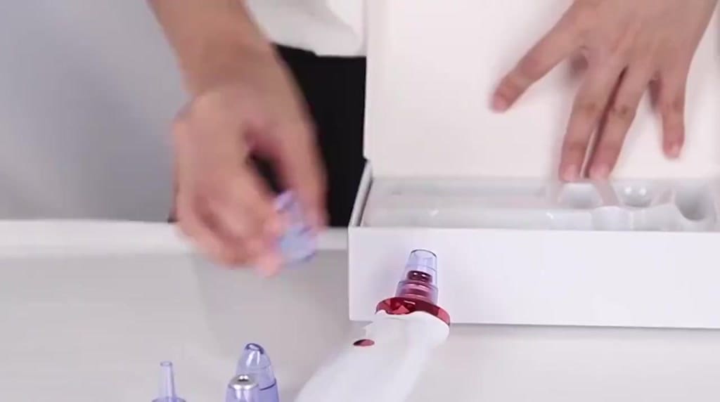 Removedor Cravos e Espinhas Extrator de Cravos Sucção a Vácuo Aparelho Recarregável Sugador Remove Acne